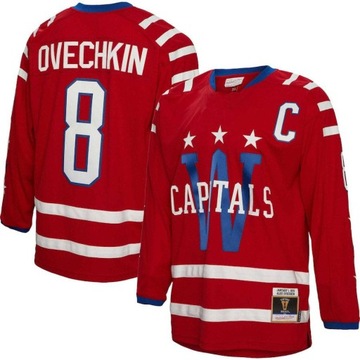 Ovechkin Washington Capitals Jersey Czerwone koszulki z długim rękawem dla fanów sportu
