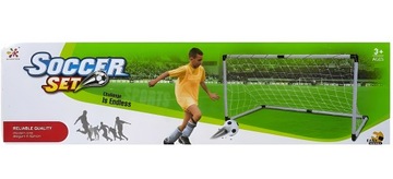 Набор ворот для садового футбола с мячом, насосом, сеткой и иглой.