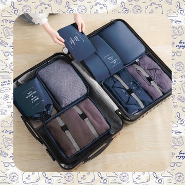 НАБОР ИЗ 10 ПУТЕШЕСТВЕННЫХ ОРГАНАЙЗЕРОВ ДЛЯ ЧЕМОДАНА ДЛЯ ОДЕЖДЫ, ОБУВИ, БЕЛЬЯ