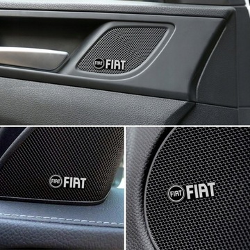 4 шт. 3D наклейки на автомобиль FIAT