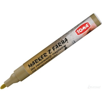 MARKER Z FARBĄ DO RENOWACJI NAGROBKÓW ZŁOTY