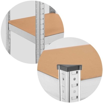 ГАРАЖНАЯ ПОЛКА, МАЛЕНЬКАЯ, ПРОЧНАЯ, 5 РЕГУЛИРУЕМЫХ ПОЛОК, ОЦИНКОВАННАЯ