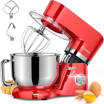 ROBOT KUCHENNY MIKSER Z MISKĄ PLANETARNY 6 L 1500 W 6 prędkości