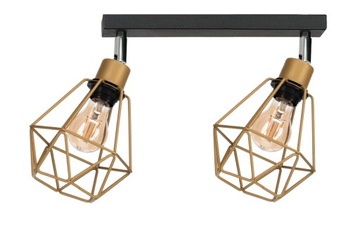 LAMPA SUFITOWA KINKIET GOLD DIAMOND - 2 PRZEGUBY