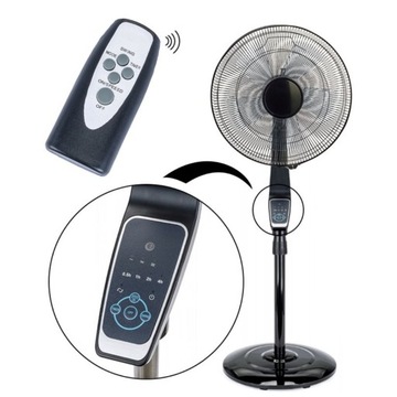 WENTYLATOR STOJĄCY WIATRAK PODŁOGOWY MOCNY CICHY CYLKULATOR BIUROWY DOMOWY