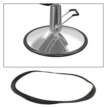 Barber Salon Base Floor Protective Gasket black,