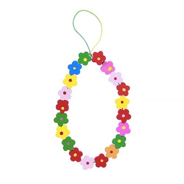 КУЛОН ДЛЯ ТЕЛЕФОНА, РАЗНОЦВЕТНЫЕ БУСЫ, Шнурок