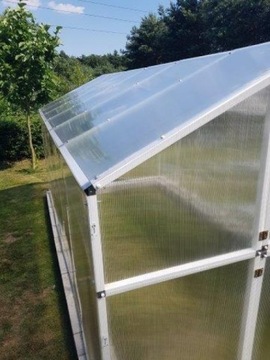 ТЕПЛИЦА ИЗ ПОЛИКАРБОНАТА 8,5 м 210x405 ПРОЧНАЯ ПОЛЬСКАЯ СТАЛЬ ПВХ