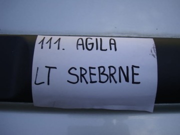 DVEŘE LEVÉ ZADNÍ OPEL AGILA STŘÍBRNÉ - 111