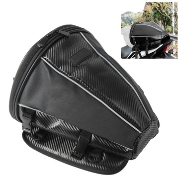 Сумка на заднее сиденье мотоцикла, сумка для багажника из искусственной кожи большой емкости,