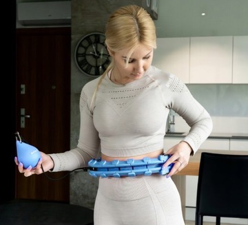 HULA HOP с утяжелителем Original Durable Smart Slimming Blue