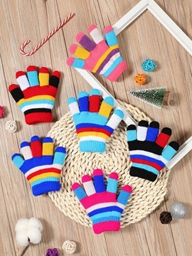 РАЗНОЦВЕТНЫЕ ДЕТСКИЕ ПЕРЧАТКИ 6 ПАР ОТ 2 ДО 7 ЛЕТ