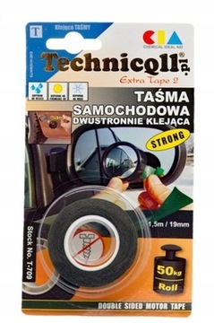 MOCNA TAŚMA Samochodowa DWUSTRONNA Do LISTEW itp.