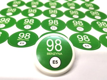 Набор наклеек Пб98 Е5 (40мм бензин) на пистолет