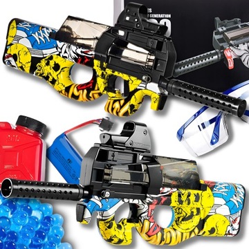 P90 DUŻY PISTOLET KARABIN AUTOMAT NA KULKI ŻELOWE WODNE ORBEEZ BEZPIECZNY