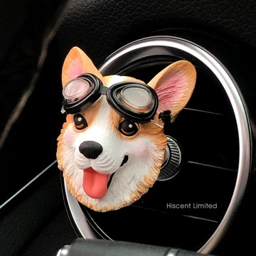 CAR FRESHENER CORGI DOG CONTROL CAR SCENT FOR THE GRILLE PERFUME