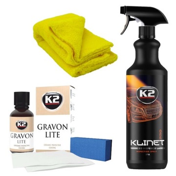 НАБОР K2 - ПОКРЫТИЕ GRAVON LITE 50МЛ + К2 КЛИНЕТ 1Л