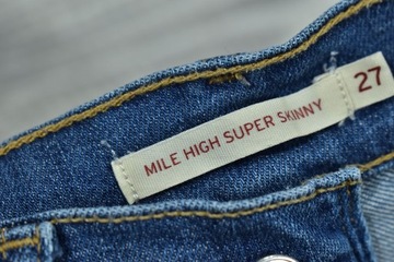 LEVIS Mile High Super Skinny Jeans Damskie W27 L30