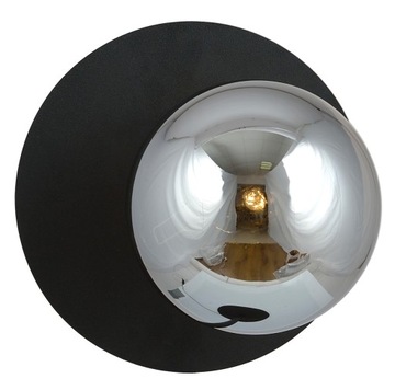 LAMPA ŚCIENNA KINKIET SZKLANY KLOSZ KULA LED