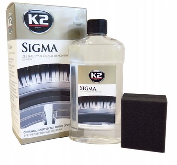 K2 SIGMA ГЕЛЬ ДЛЯ БЛЕСКАНИЯ РЕЗИНОВЫХ ШИН 0,5л