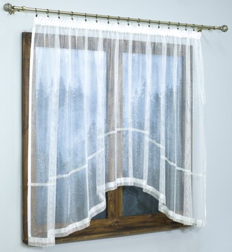 ГОТОВАЯ ЖАККАРДОВАЯ ШТОРА 200Х120 ЛЕНТА ЦИРКОНИЯ