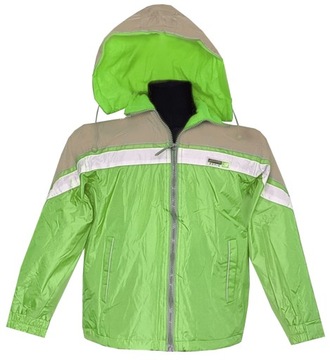 KURTKA WIOSENNA DZIECIĘCA JESIENNA Z KAPTUREM ZIELONA XXL 140 MODEL:878