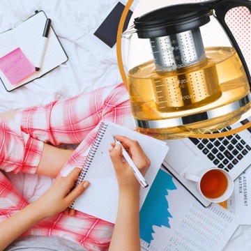 2 стеклянных кувшина с заварочным устройством 750 мл для набора кофе и чая INTENDER