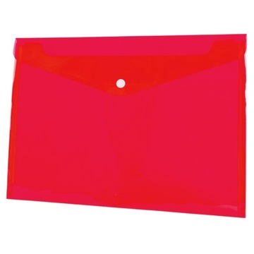 TECZKA KOPERTOWA NA ZATRZASK PP A4 CZERWONA BT611-C TETIS