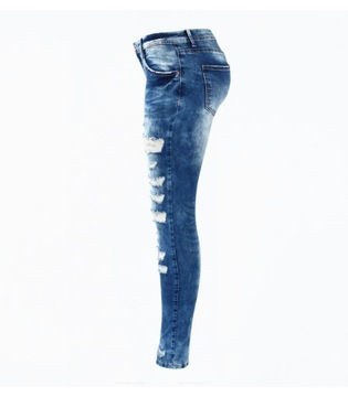 SPODNIE DAMSKIE JEANSY SLIM MODNE FIT ROZMIAR 36