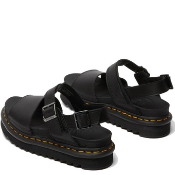 DR. MARTENS VOSS BLACK SANDAŁY r. 39