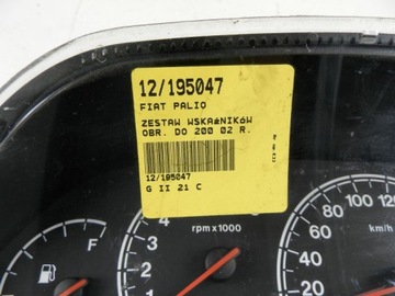 FIAT PALIO 178 BX PŘÍSTROJOVÁ DESKA BUDÍKY 46828993