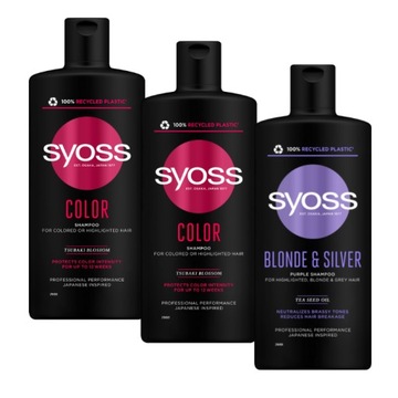 Syoss Blond Color Szampon do włosów Farbowanych 3