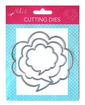 Wykrojniki zestaw RAMKI DYMKI 3 szt. Decoupage Scapbooking EMBOSSING DIY