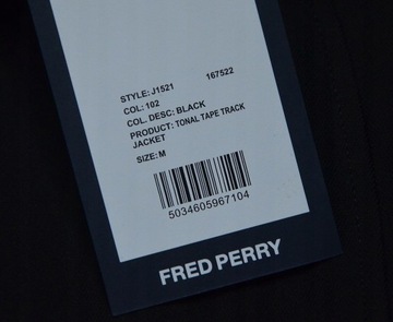 117 FRED PERRY MĘSKA BLUZA SPORTOWA FULL ZIP M