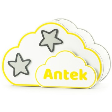 Копилка для ребенка ИМЯ Облако Подарок на день рождения Причастие Детская комната