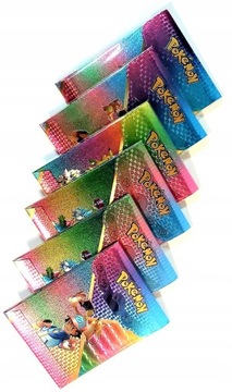 ОРИГИНАЛЬНАЯ КАРТА ПОКЕМОН + КАРТОЧКИ ЦВЕТНАЯ РАДУГА 10 ШТ. ПОК ФАН БЕСПЛАТНО