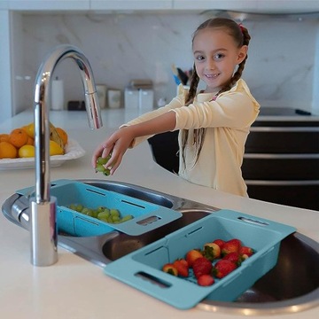 ВЫДВИЖНОЙ СЛИВ ДЛЯ МОЙКИ, СУШИЛЬНАЯ КОРЗИНА, РЕГУЛИРУЕМЫЙ ТЕЛЕСКОПИЧЕСКИЙ ОРГАНАЙЗЕР