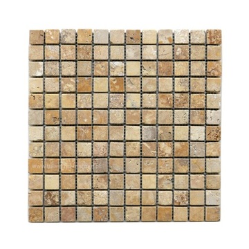 MOZAIKA KAMIENNA TRAWERTYN 2X2 YELLOW TUMBLED