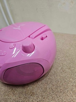 Auna Roadie Radio CD-плеер UBS BT FM-радио бумбокс со светодиодной подсветкой Караоке