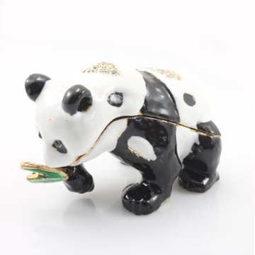 Szkatułka Dekoracyjna Puzderko emaliowane Panda