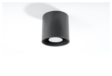 Plafon ORBIS 1xGU10 Tuba antracyt Sollux