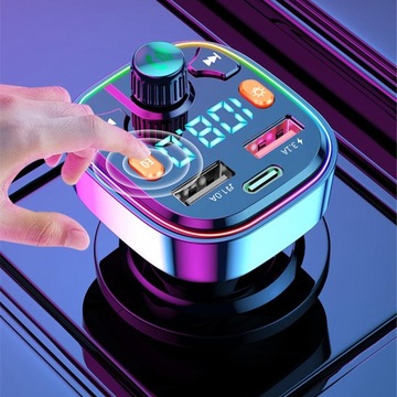 Modulator Bluetooth FM Odtwarzacz basowy z 7