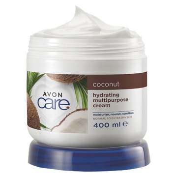 Krem do Twarzy, Rąk i Całego Ciała 400 ml z Olejkiem Kokosowym AVON Care