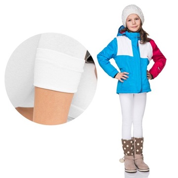 OCIEPLANE LEGGINSY POLAREM DZIEWCZĘCE GETRY - 140