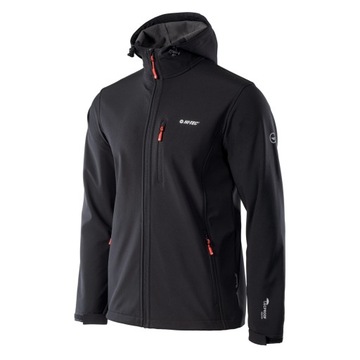 MĘSKA KURTKA SOFTSHELL HI-TEC CAEN MEMBRANA 8000 TREKKINGOWA XXL