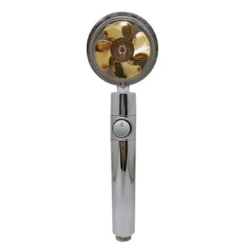 New Propeller Driven Shower Head Cotton Filter Turbocharged High Pressure