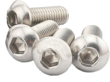 Śruba kulista nierdzewna M5x10mm 10szt