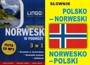 Norweski w podróży Rozmówki 3 w 1 + Słownik