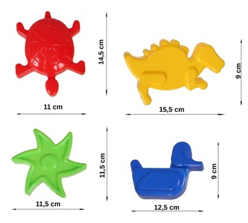 НАБОР ИЗ 6 ФОРМ ПЛЯЖНОГО ПЕСКА ДЛЯ ПЕСОЧНИЦЫ DIPLO