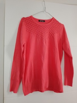 Sweter Kinga lana kaszmir XL czerwony